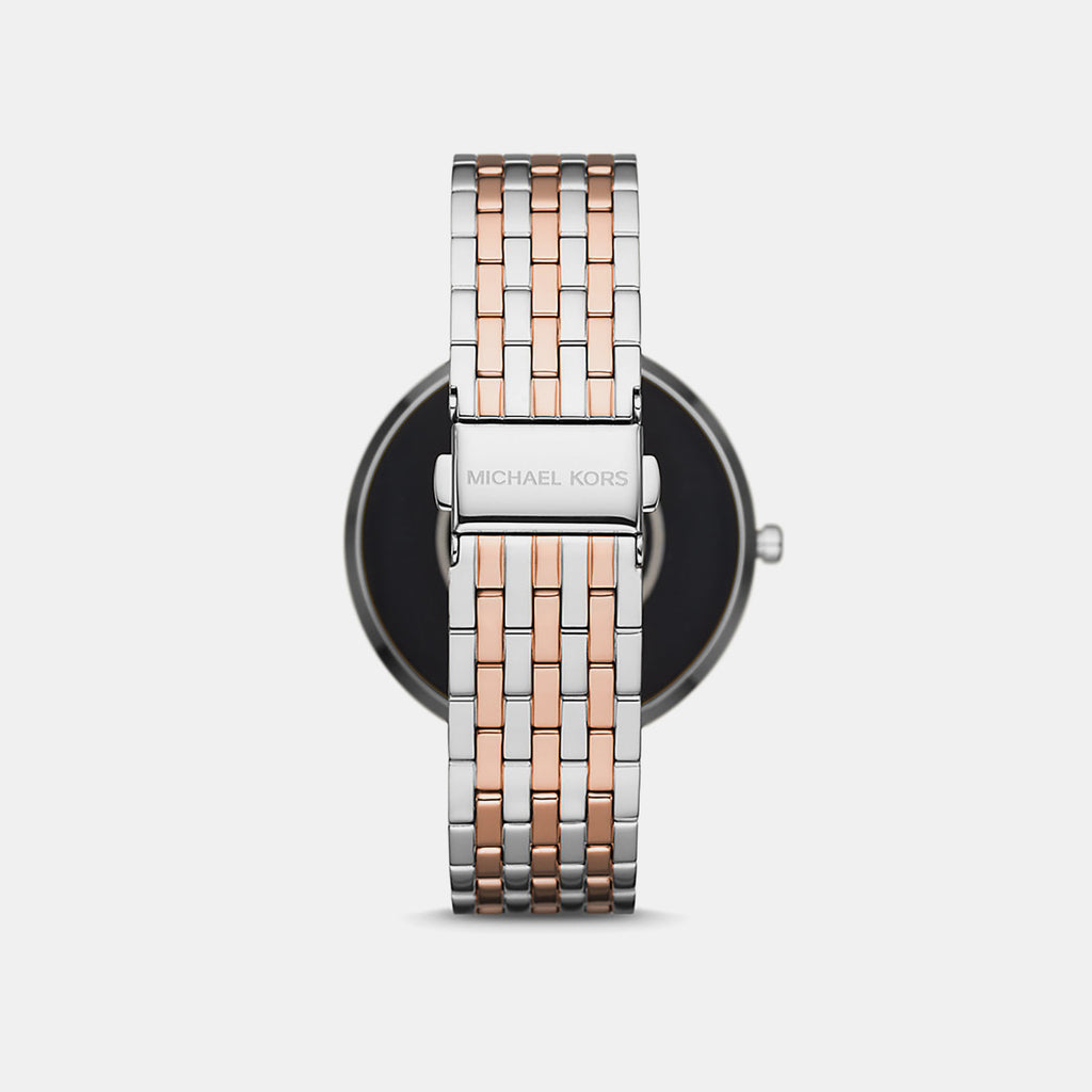 Women Processor Black Dial Digital Stainless Steel Watch MKT5129