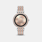 Women Processor Black Dial Digital Stainless Steel Watch MKT5129