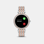Women Processor Black Dial Digital Stainless Steel Watch MKT5129