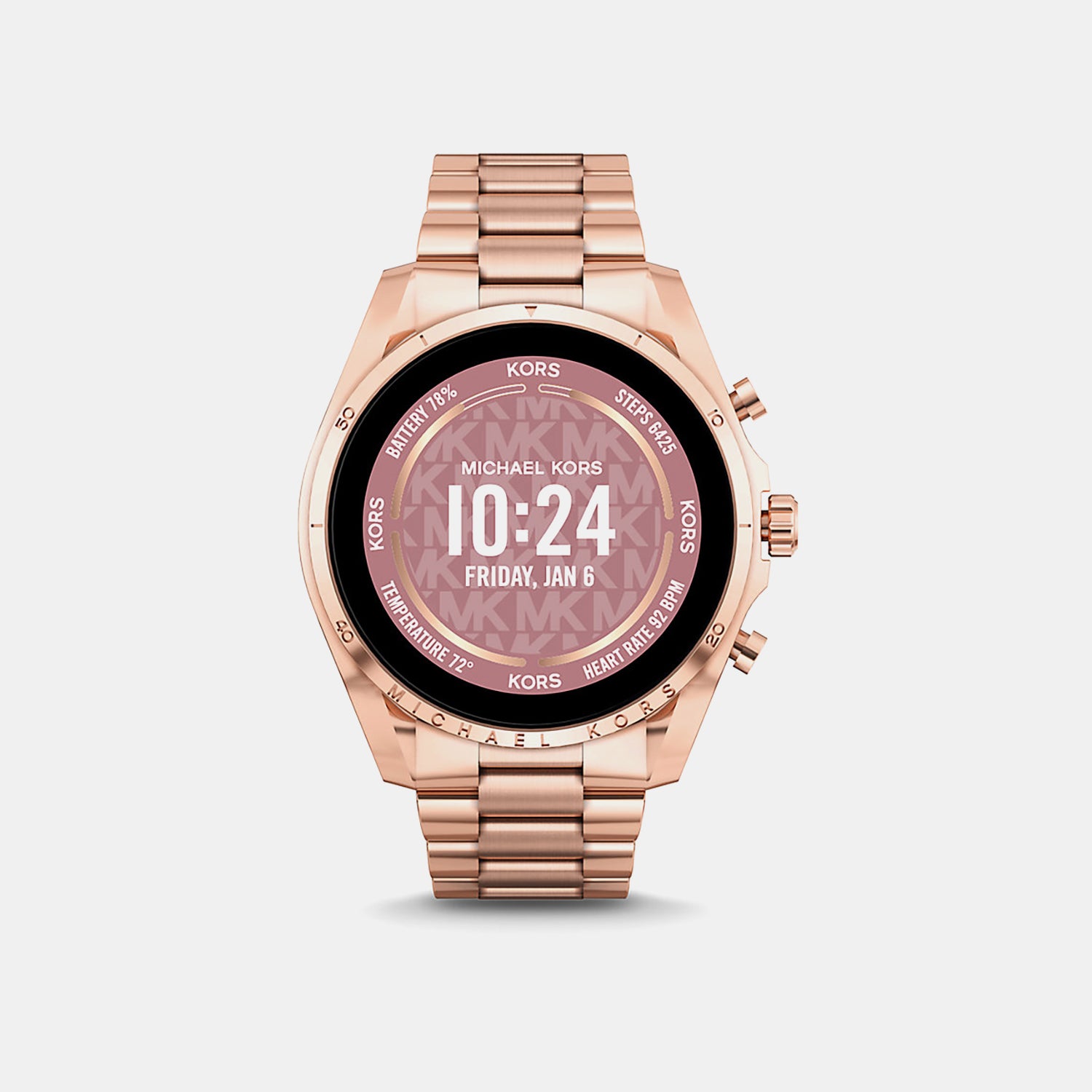 Women Processor Black Dial Digital Stainless Steel Watch MKT5133