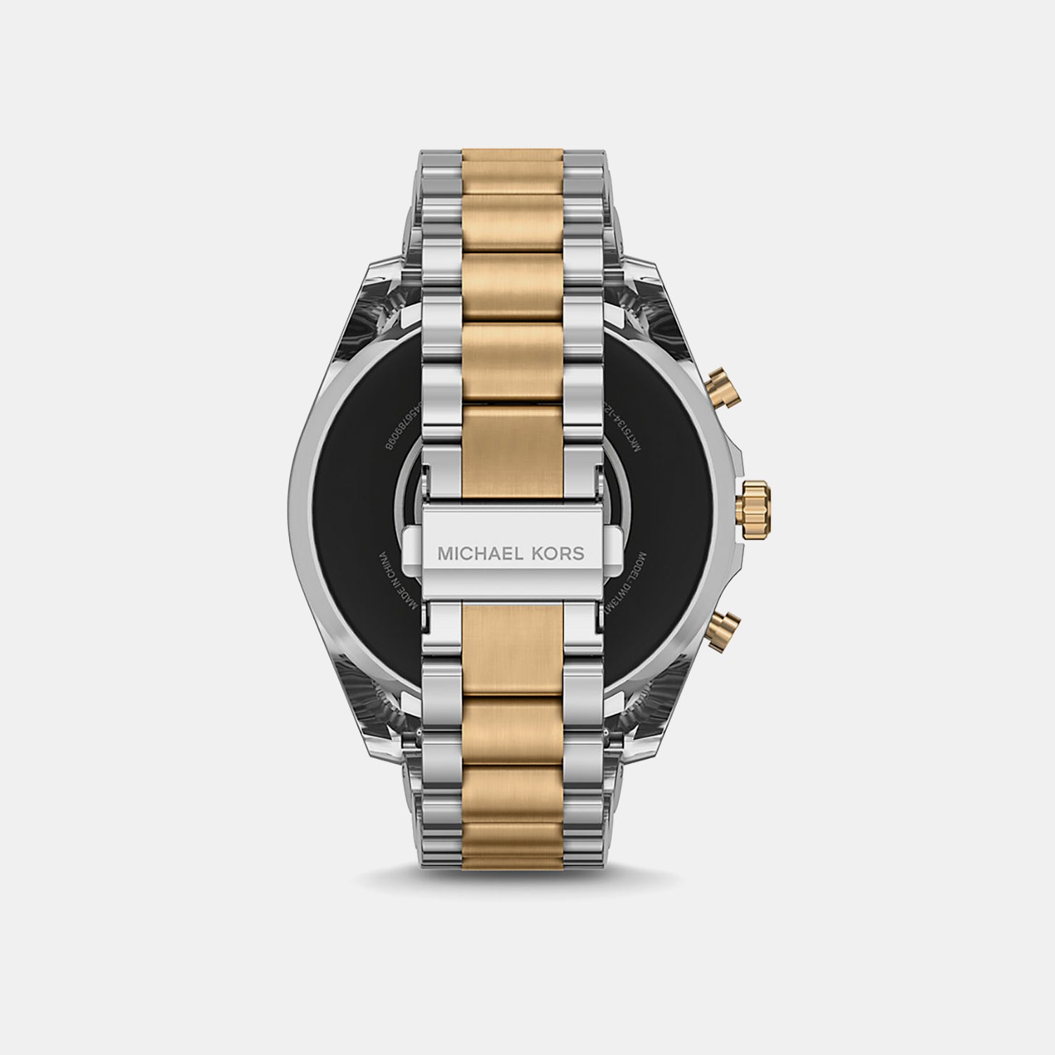 Women Processor Gold Dial Digital Stainless Steel Watch MKT5134