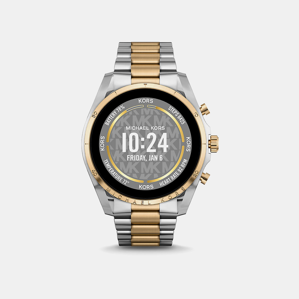 Bradshaw Women Processor Gold Dial Digital Stainless Steel Watch MKT5134