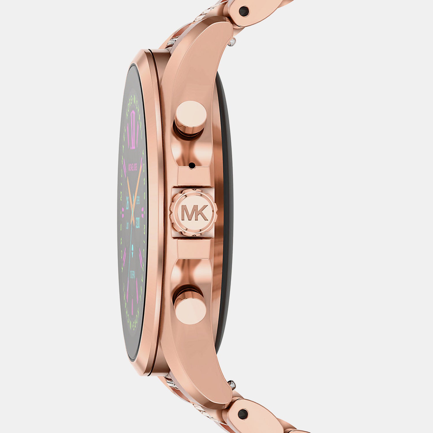 Women Processor Black Dial Digital Stainless Steel Watch MKT5135