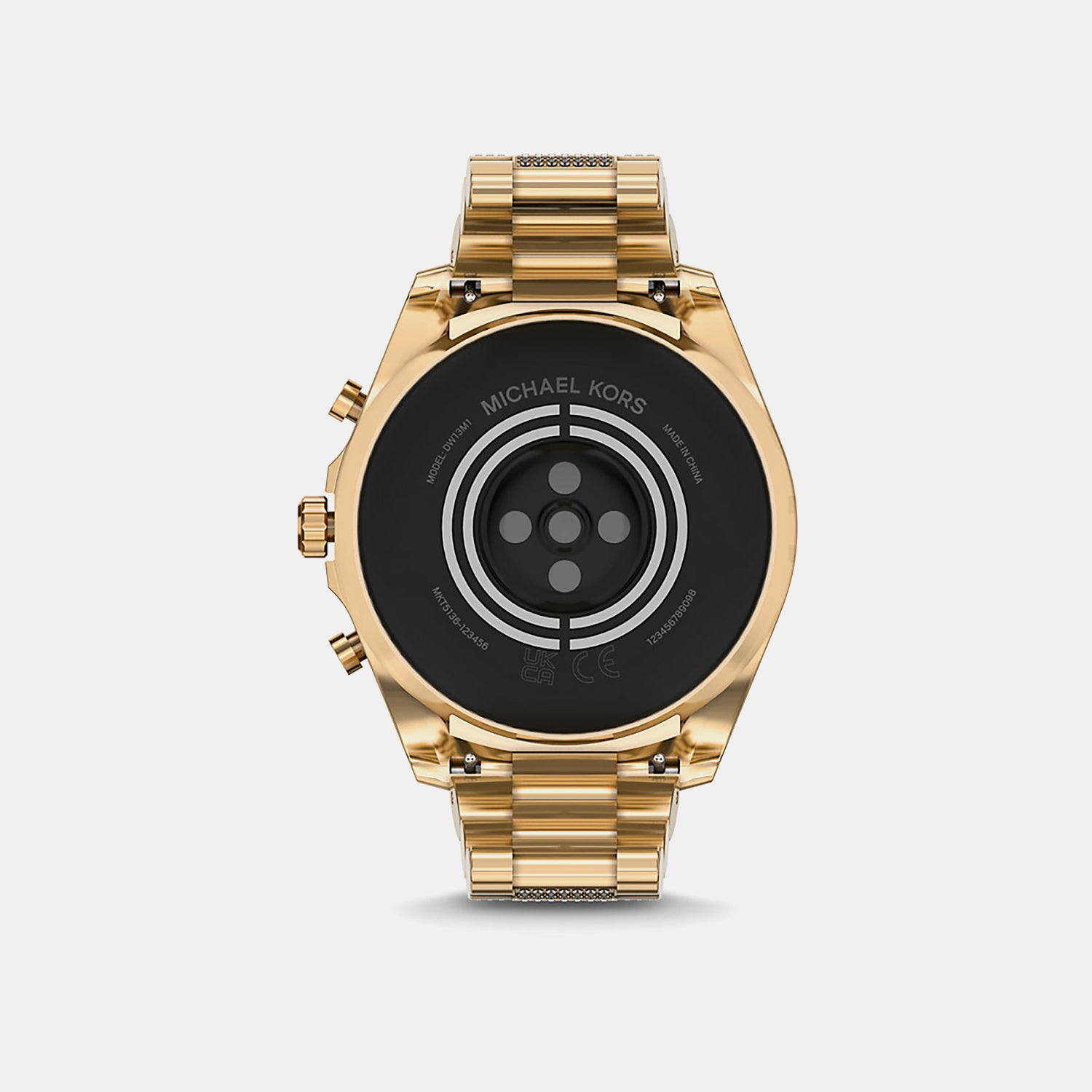 Women Processor Black Dial Digital Stainless Steel Watch MKT5136