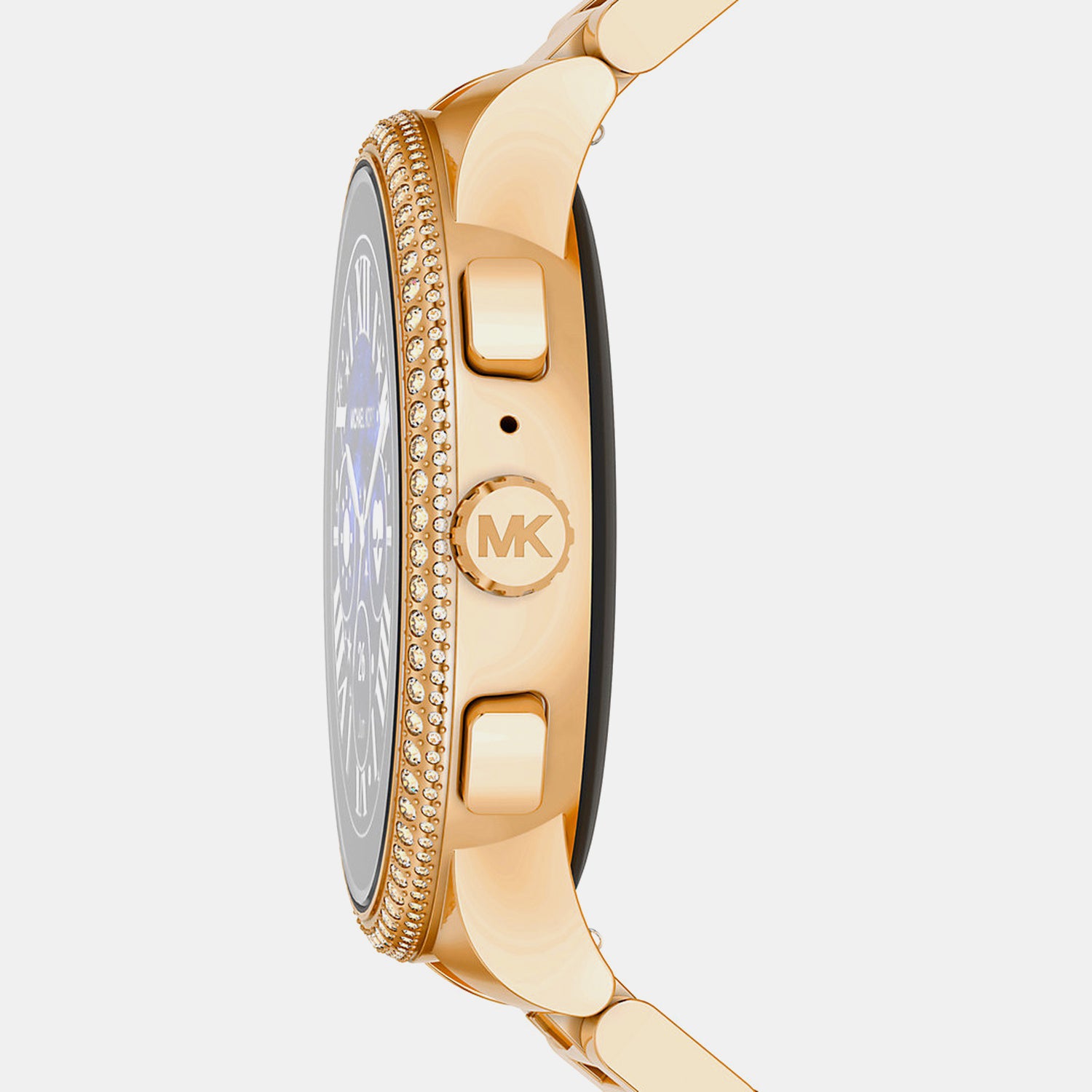 Women Processor Black Dial Digital Stainless Steel Watch MKT5144