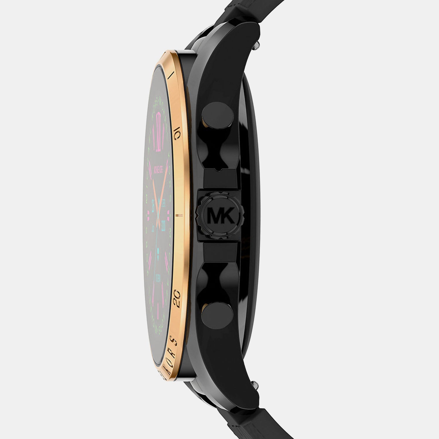 Women Processor Black Dial Digital Stainless Steel Watch MKT5151