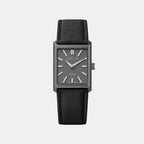 Men Quartz Gunmetal Dial Analog Leather Watch MOMENTO-GM