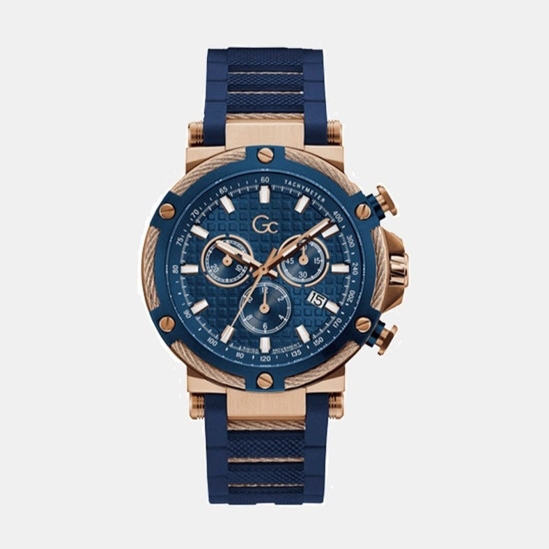GC Round Blue Chronograph watch