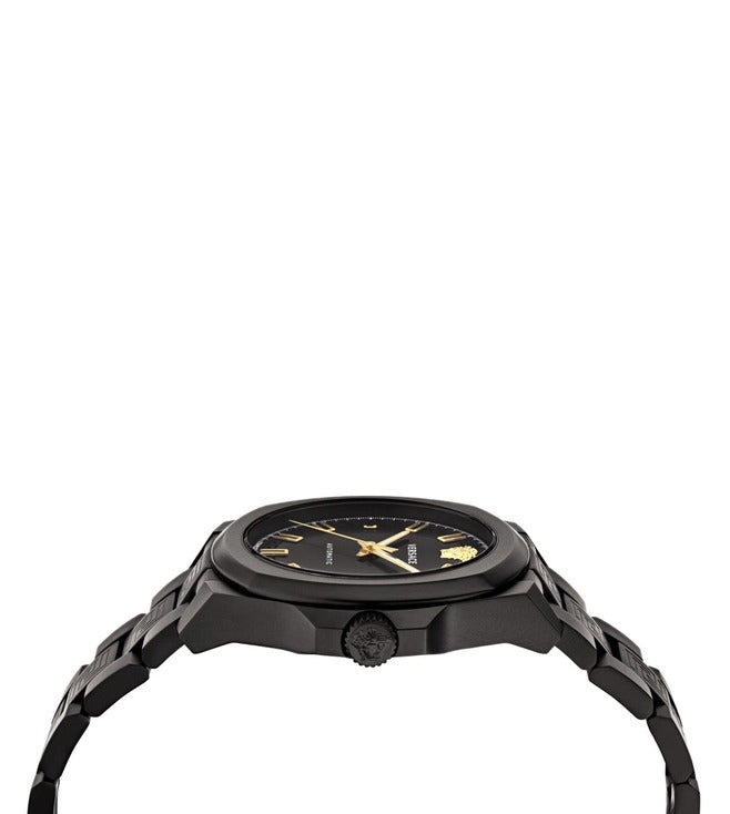 Versace Men Round Black watch