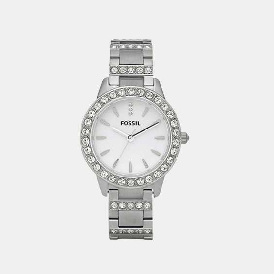 Female Silver Analog Stainless Steel Watch ES2362I