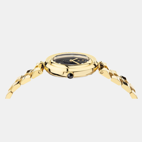 Versace Women Round Black watch