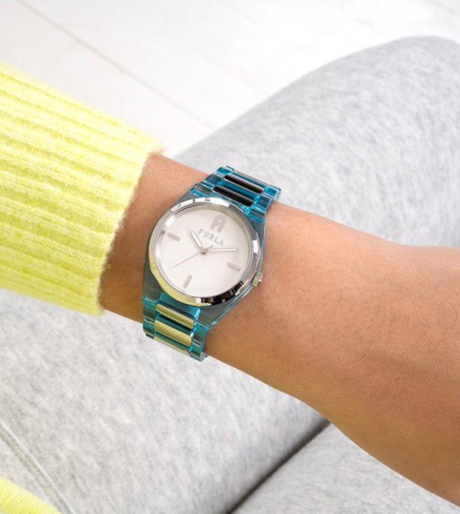 Athleisure Women Quartz Silver Dial Analog Stainless Steel Watch WW00028007L1