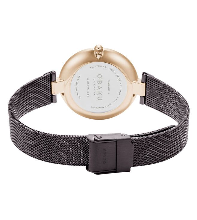 Obaku Women Round Brown watch