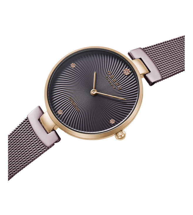 Obaku Stainless Steel Round watch