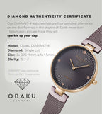 Obaku Round Quartz Analog Women watch