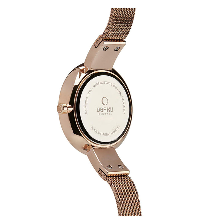 Obaku Women Round White watch