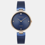 Obaku Round Blue Analog watch
