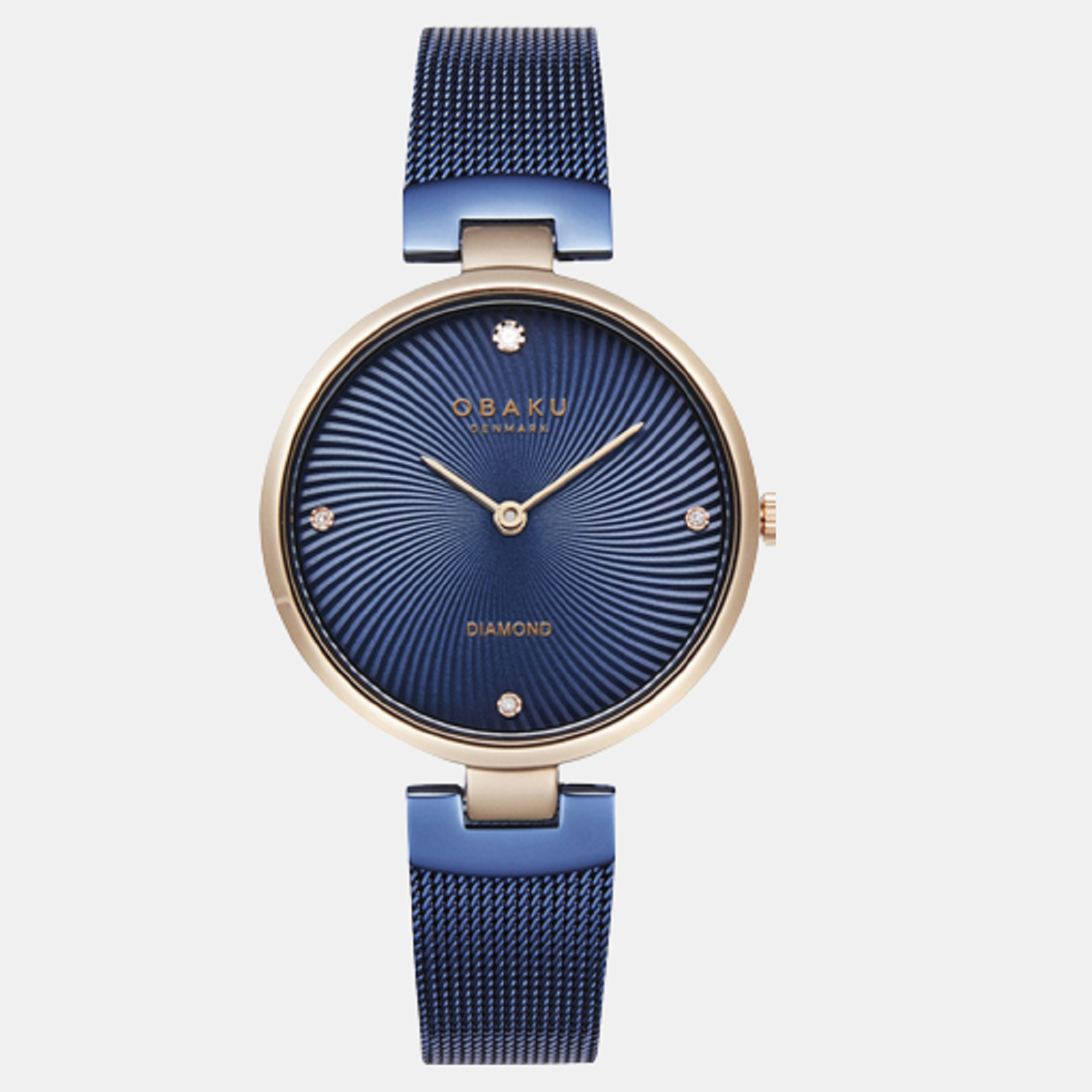 Obaku Round Blue Analog watch