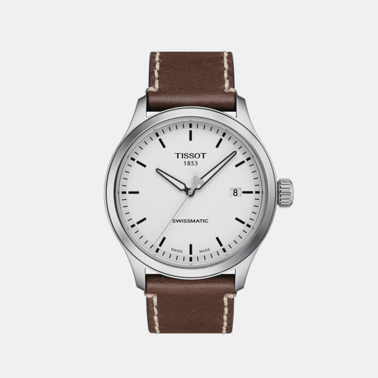 The Gent XL Male Analog Leather Watch T1164071601100