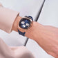 Female Blue Analog Silicon Watch WW00036005L3