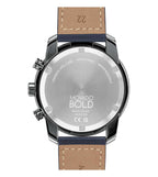 Bold Verso Men Quartz Grey Dial Chronograph Leather Watch 3600909