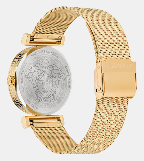 Versace Women Round Black watch