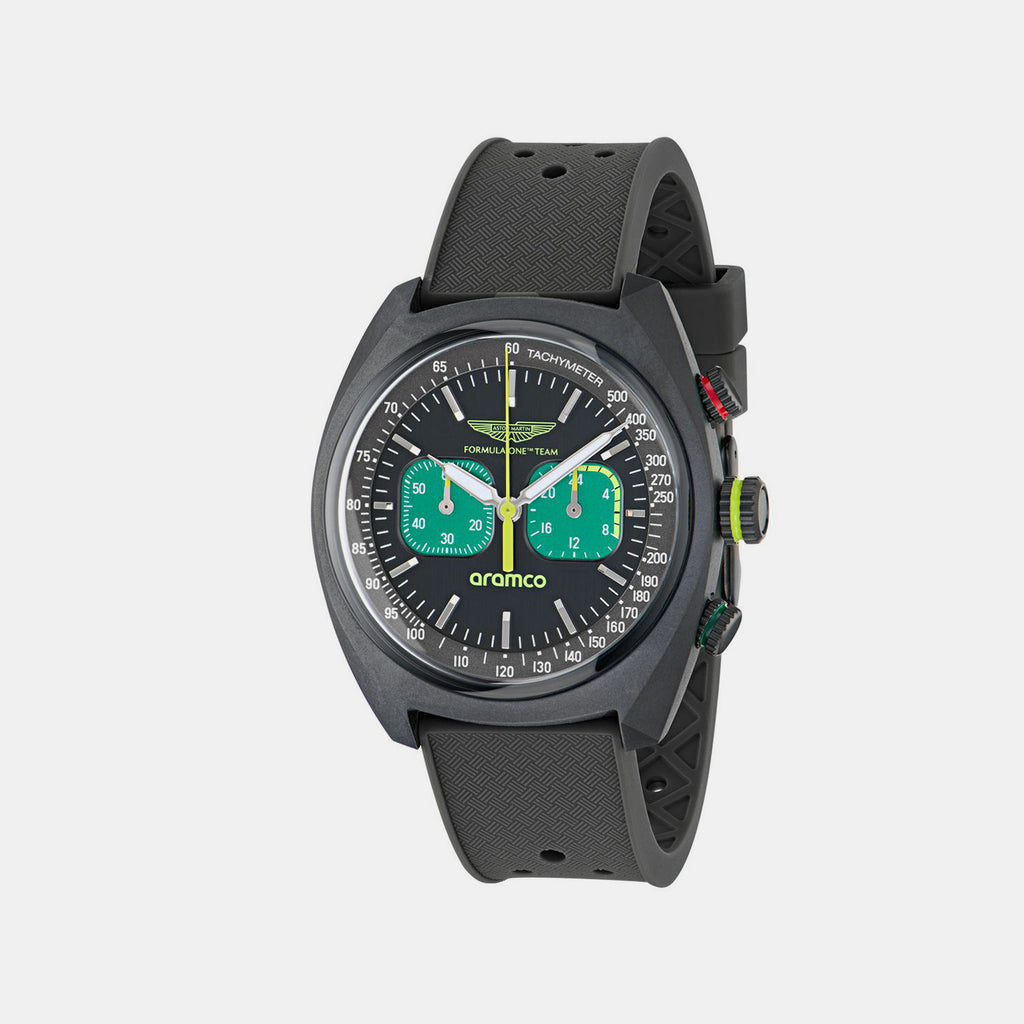 Am Formula 1 Men Quartz Black Dial Analog Rubber Watch MTFD2F60243