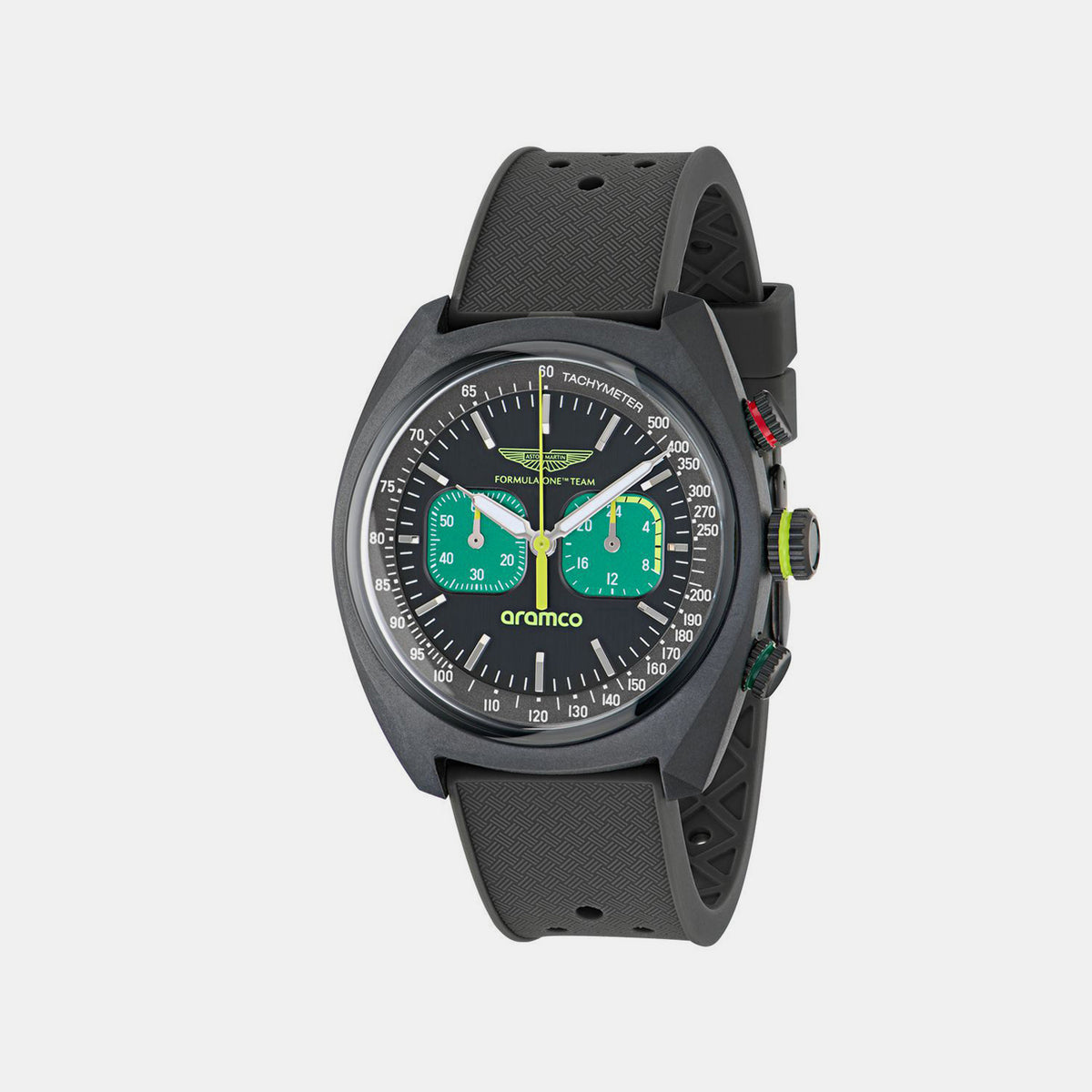 Am Formula 1 Men Quartz Black Dial Analog Rubber Watch MTFD2F60243