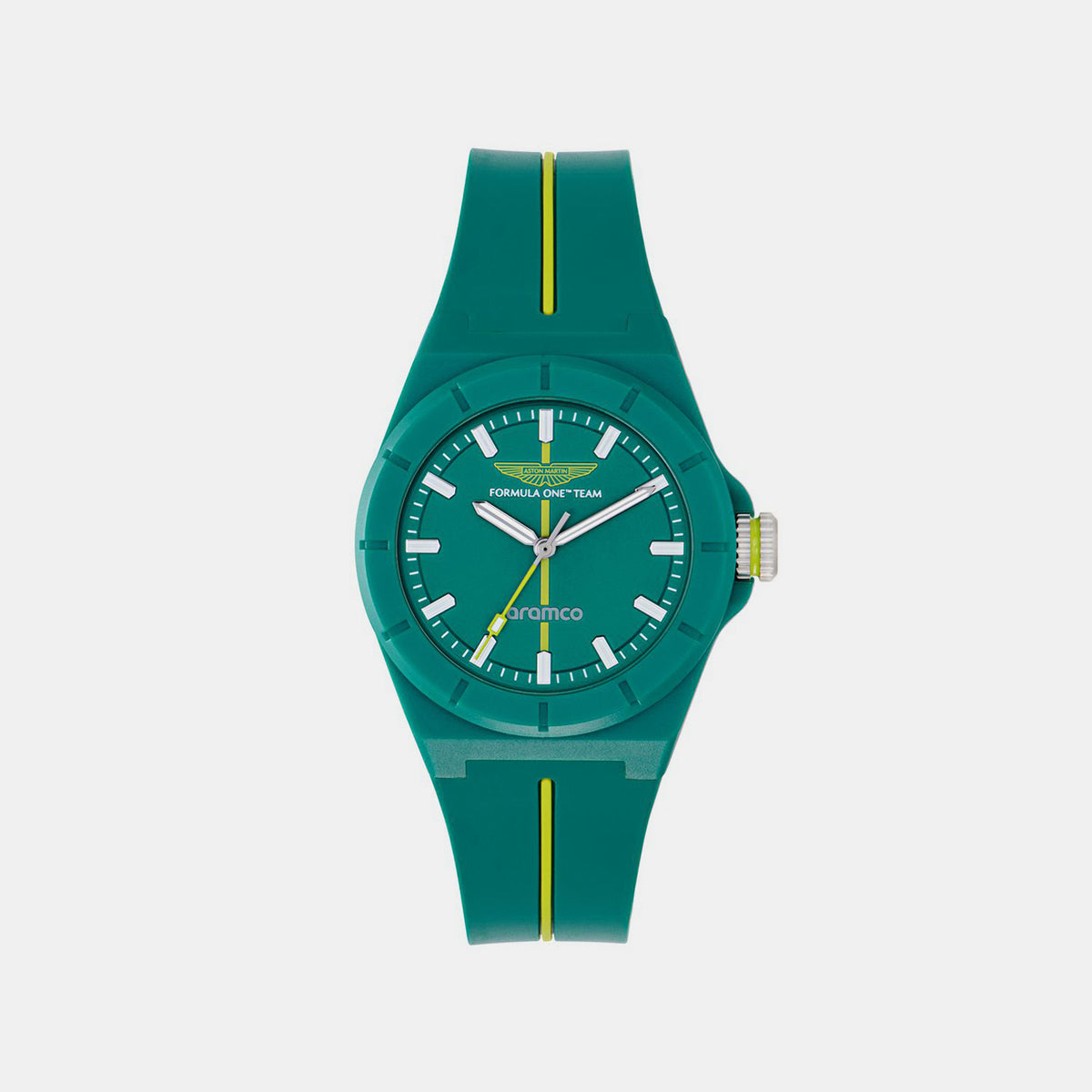 Formula 1 Men Quartz Green Dial Analog Rubber Watch MTFH1F60243