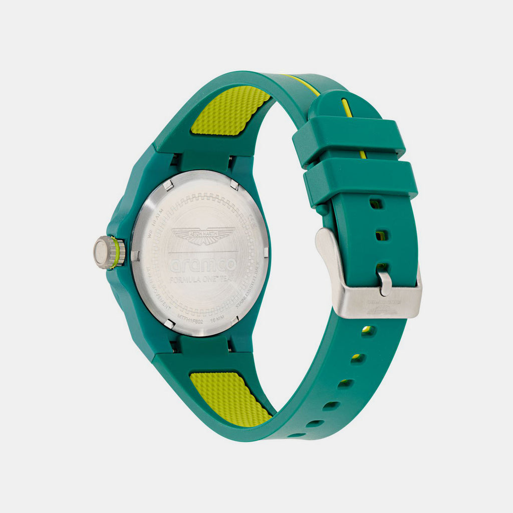 Formula 1 Men Quartz Green Dial Analog Rubber Watch MTFH1F60243