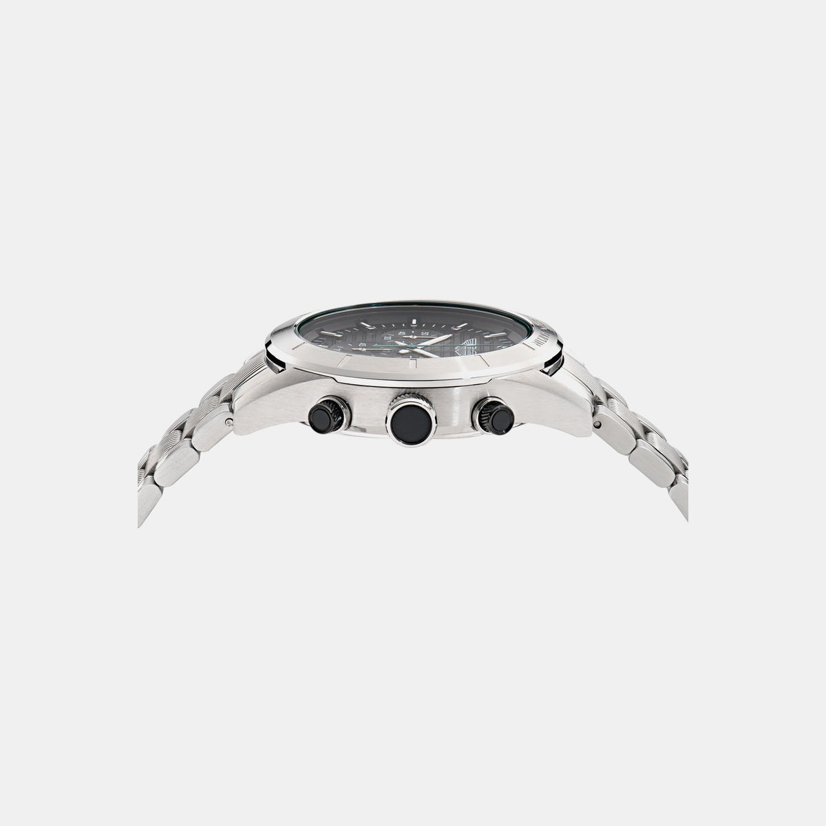 Aml Icon Men Quartz Black Dial Chronograph Stainless Steel Watch MTIB1F5013E