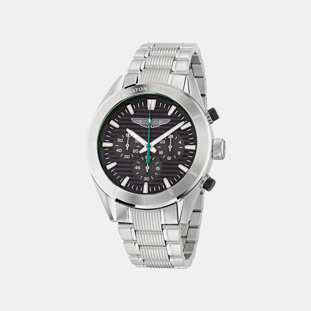 Aml Icon Men Quartz Black Dial Chronograph Stainless Steel Watch MTIB1F5013E