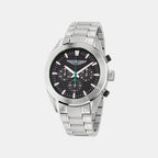 Aml Icon Men Quartz Black Dial Chronograph Stainless Steel Watch MTIB1F5013E
