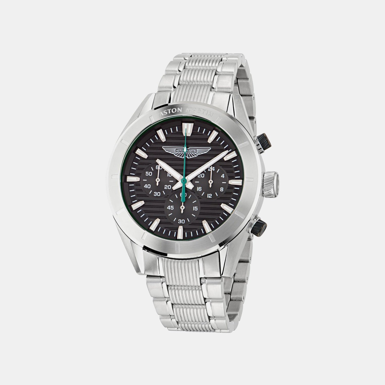 Aml Icon Men Quartz Black Dial Chronograph Stainless Steel Watch MTIB1F5013E