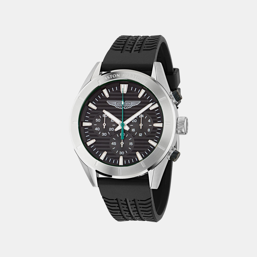 Aml Icon Men Quartz Black Dial Chronograph Stainless Steel Watch MTIB1F5013E