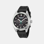 Aml Icon Men Quartz Black Dial Chronograph Stainless Steel Watch MTIB1F5013E