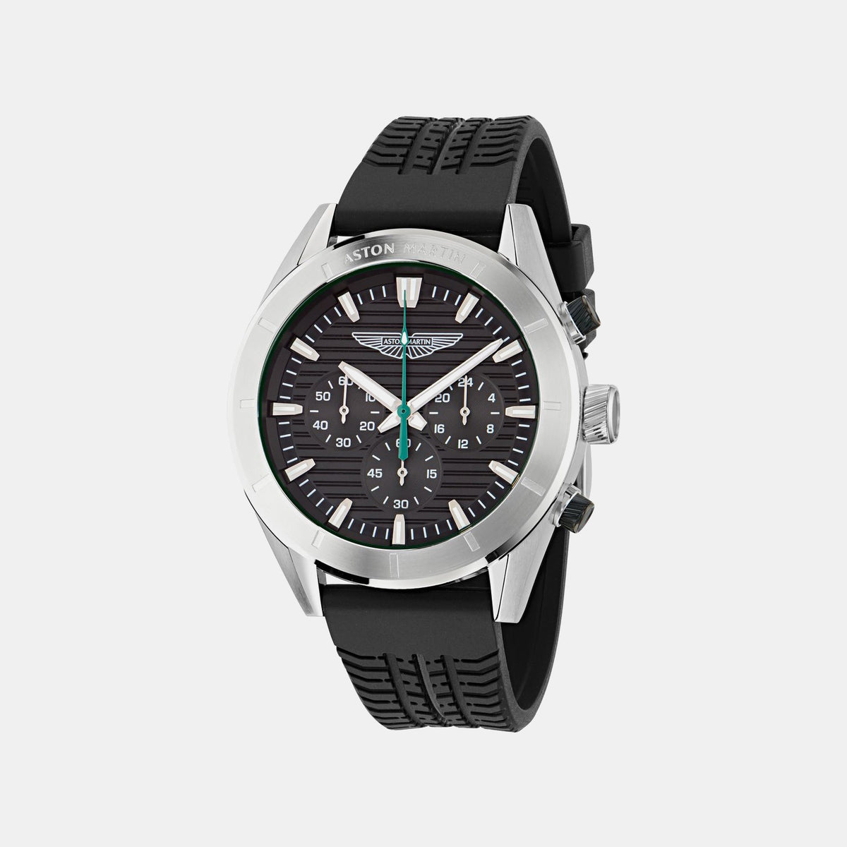 Aml Icon Men Quartz Black Dial Chronograph Stainless Steel Watch MTIB1F5013E