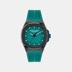 Aml Icon Men Quartz Green Dial Analog Silicone Watch MTIG1F5013E
