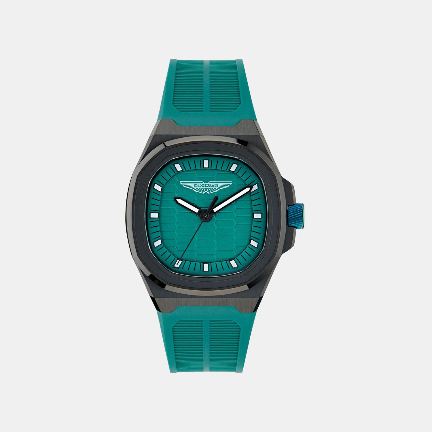 Aml Icon Men Quartz Green Dial Analog Silicone Watch MTIG1F5013E