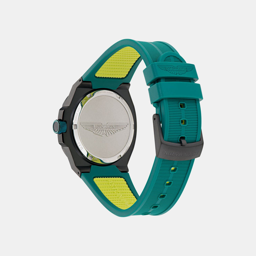 Aml Icon Men Quartz Green Dial Analog Silicone Watch MTIG1F5013E