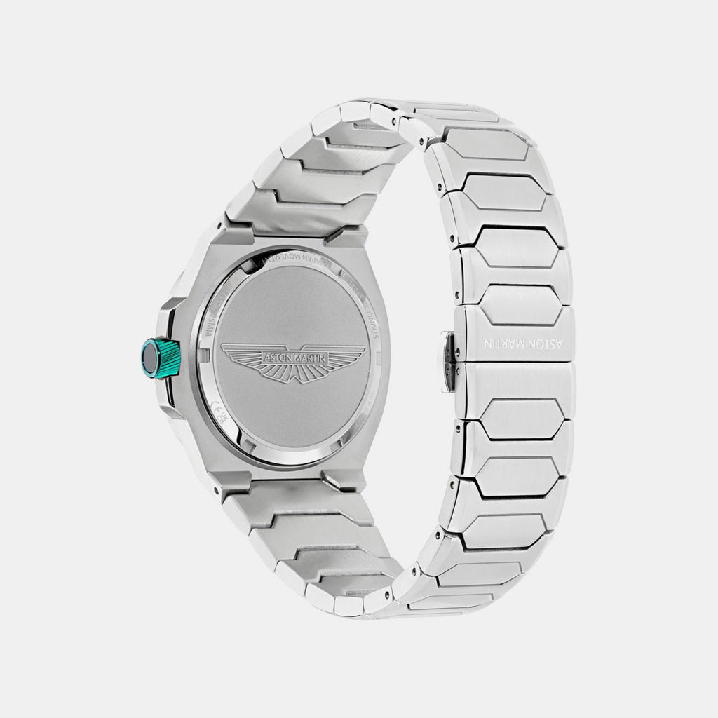 Men Quartz Green Dial Analog Stainless Steel Watch MTIG2S6043E