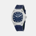 Icon Men Quartz Blue Dial Analog Silicone Watch MTIG3F6023E