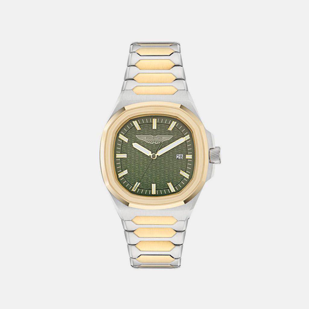 Icon Men Quartz Green Dial Analog Stainless Steel Watch MTIG3F6033E