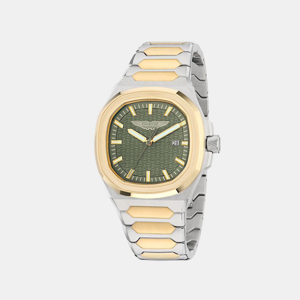 Icon Men Quartz Green Dial Analog Stainless Steel Watch MTIG3F6033E