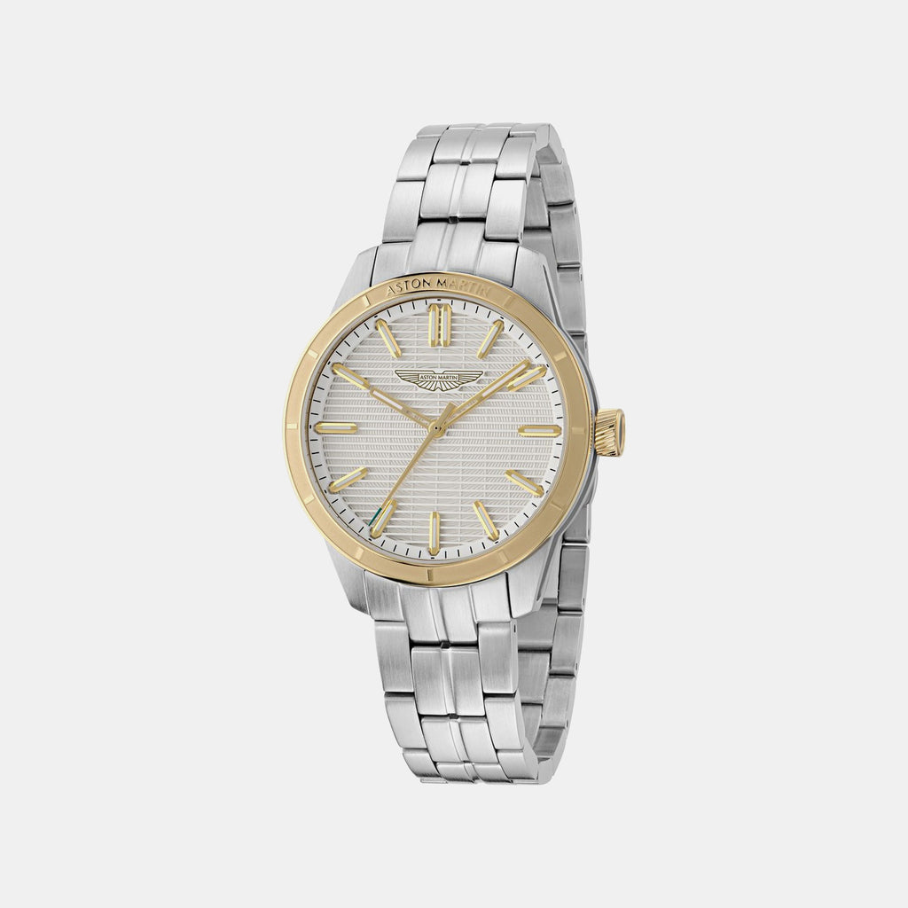 Icon Men Quartz Grey Dial Analog Stainless Steel Watch MTIH1F5013E