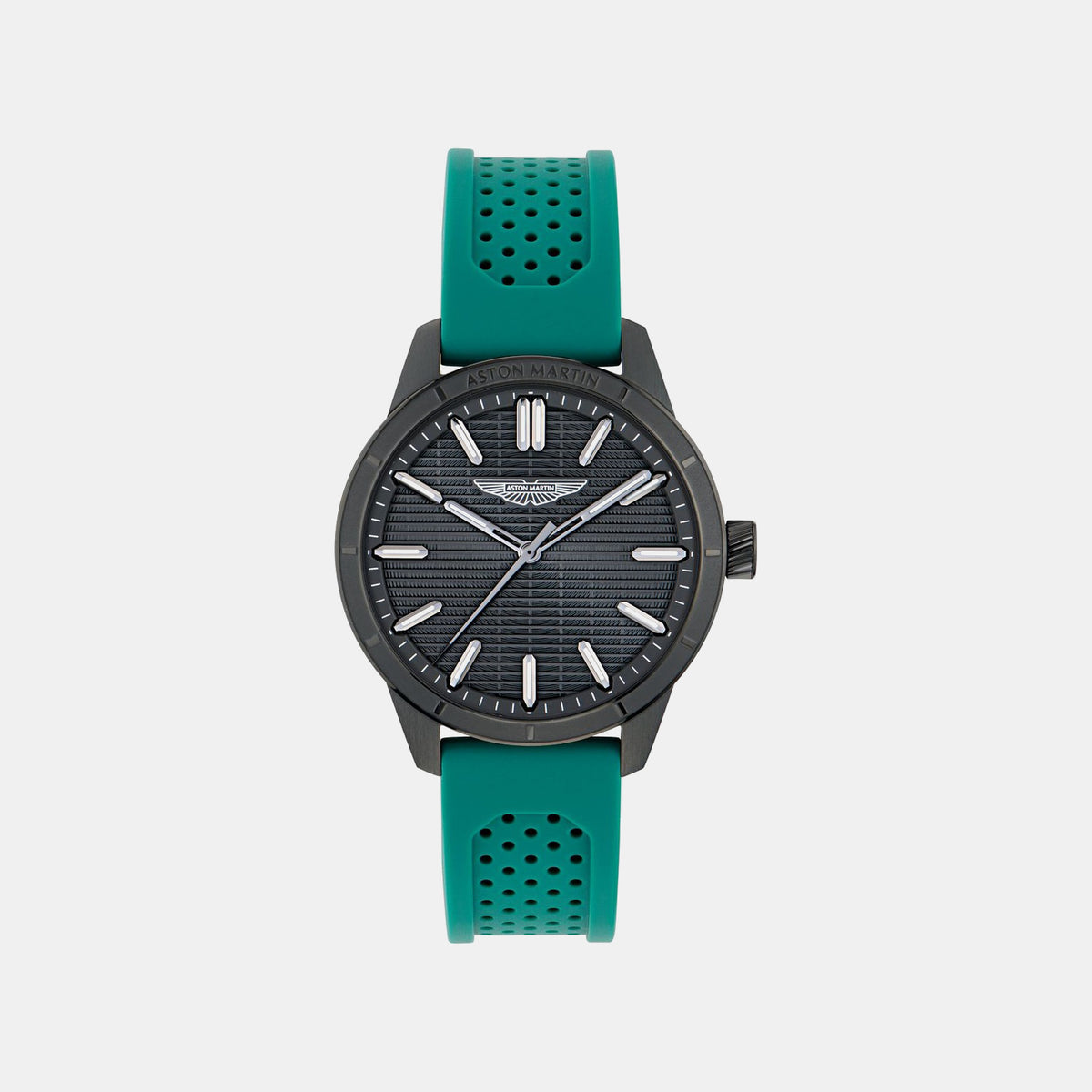Aml Icon Men Quartz Grey Dial Analog Silicone Watch MTIH1F5023E
