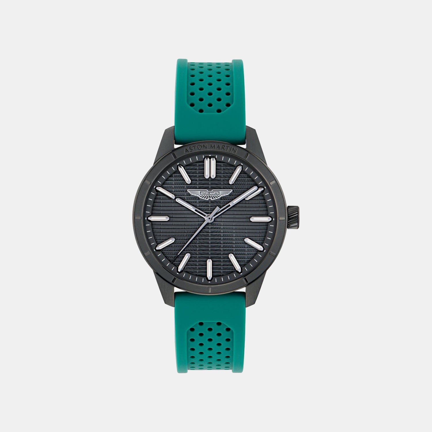 Aml Icon Men Quartz Grey Dial Analog Silicone Watch MTIH1F5023E