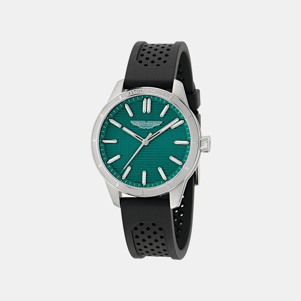 Aml Icon Men Quartz Green Dial Analog Silicone Watch MTIH1F5033E
