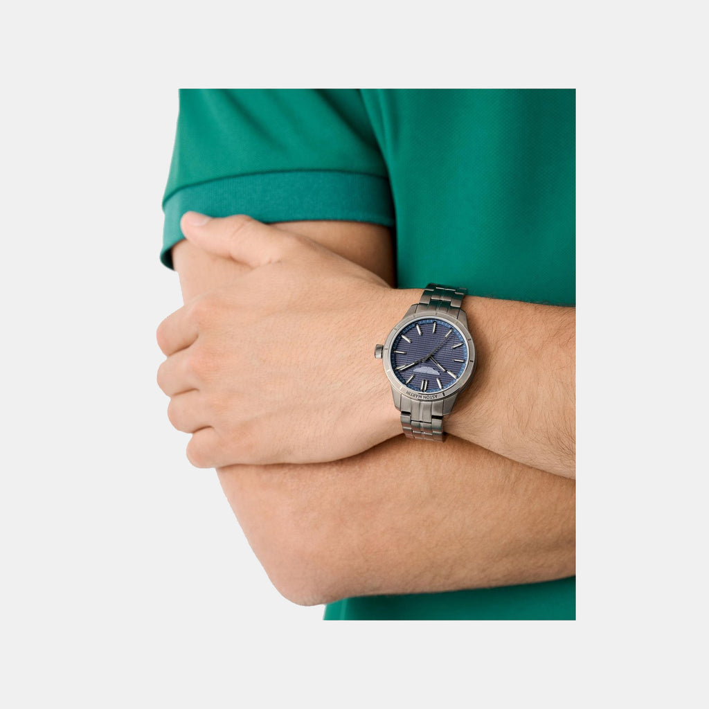 Aml Icon Men Quartz Blue Dial Analog Stainless Steel Watch MTIH1F5043E