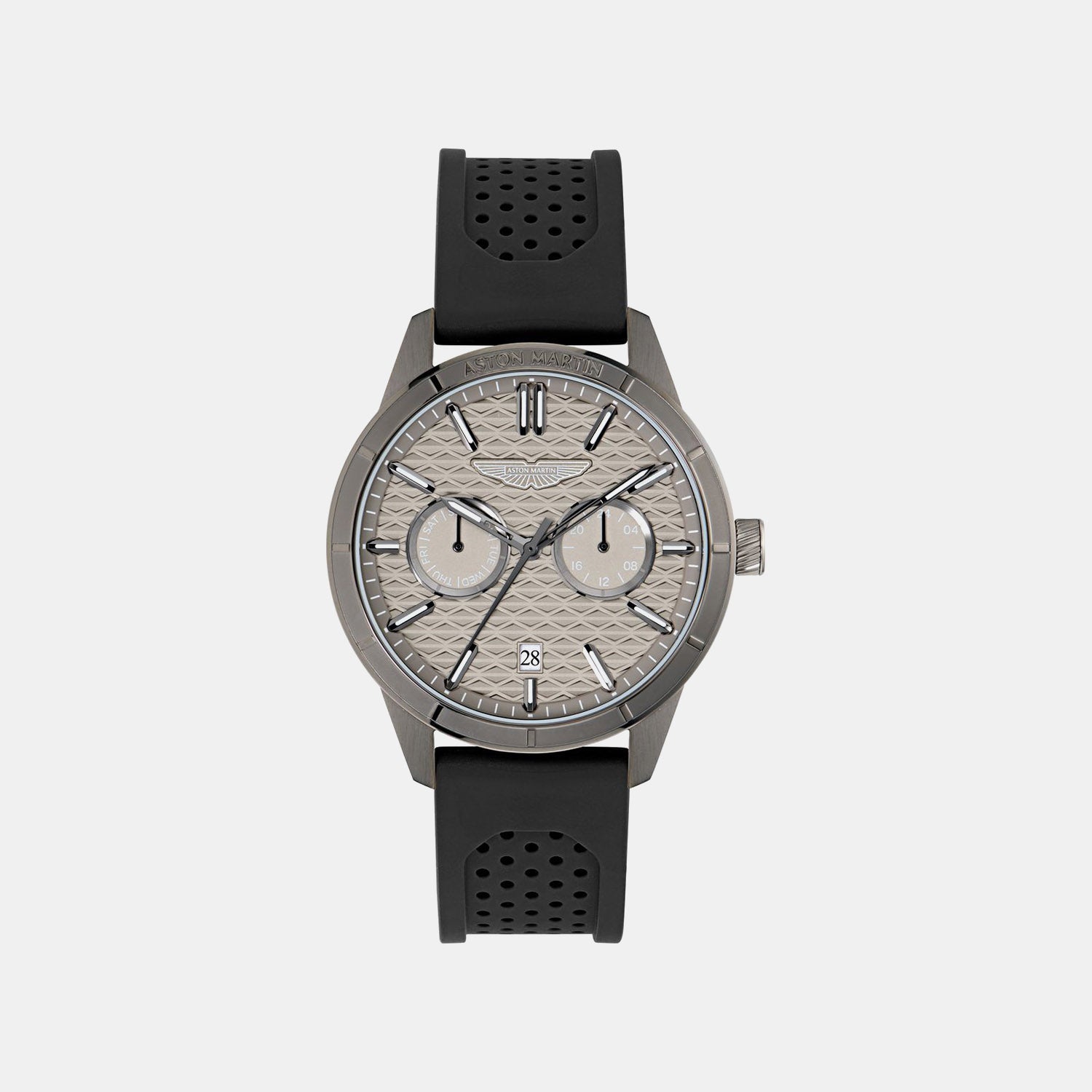Men Quartz Gray Dial Analog Silicone Watch MTIH2S6023E